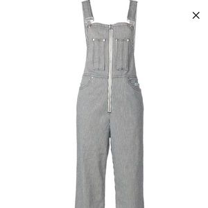 Alexa Chung striped Dungarees